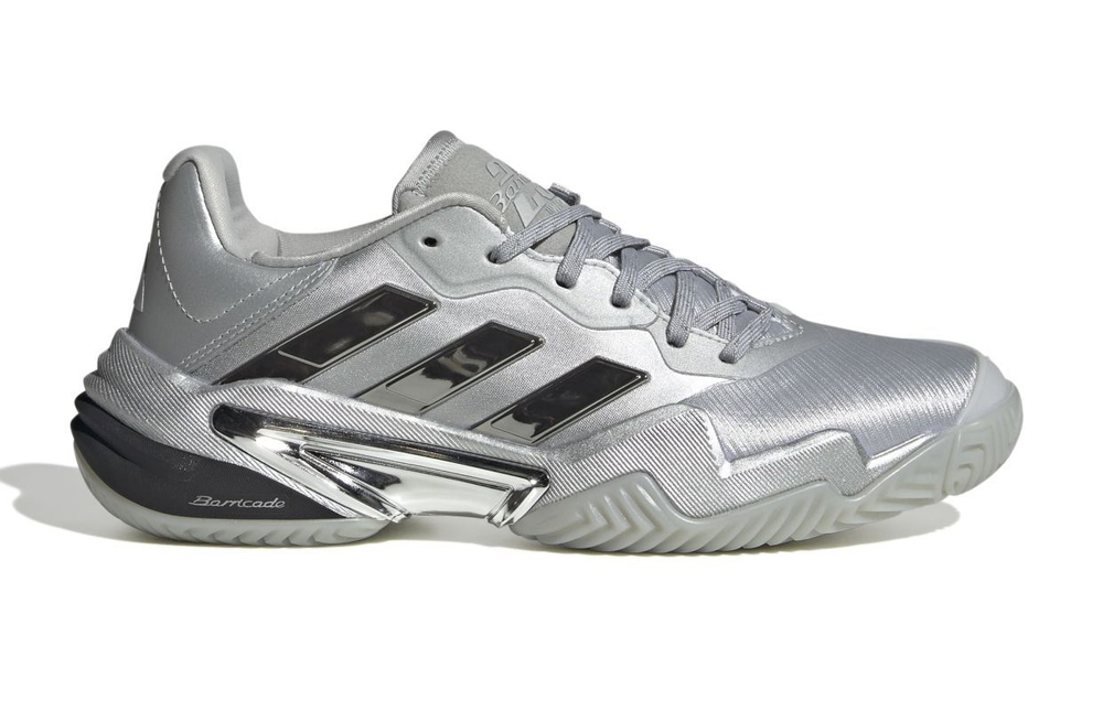 Женские Кроссовки теннисные Adidas Barricade 13 W Silver Edition - silver metalic/silver metalic/dash grey