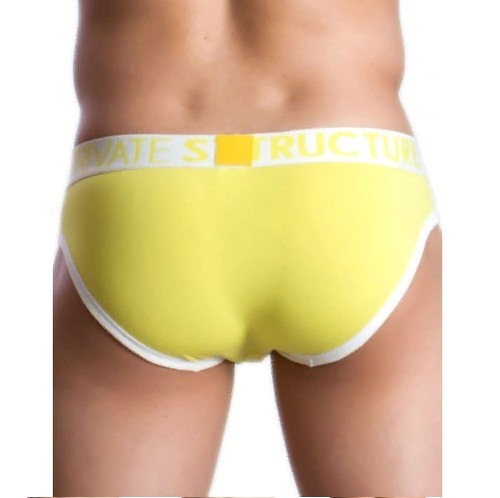 Мужские трусы брифы желтые Private Structure NOS Spectrum Lemon Brief PST0058