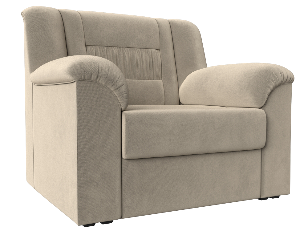 Кресло Карелия, Бежевый, Микровельвет, 113298