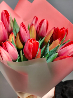 Букет из 35 тюльпанов