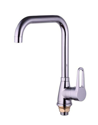 Смеситель для кухни 35к Glauf ZOP4-A045 высокий излив, бок. ручка, п/гайку