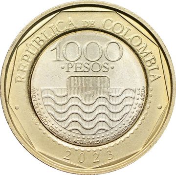1 000 песо 2023 Колумбия