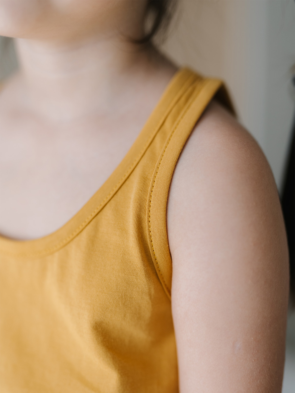 Майка унисекс Mjölk Mustard, уценка