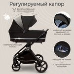 Коляска 3 в 1 Sweet Baby Cupola New + автокресло Premier Black Moon Black