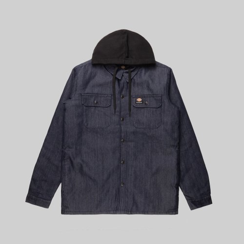 Куртка мужская Dickies Skateboarding Denim Shirt Jacket артикул:TJSK6-blue - купить в магазине Дайс