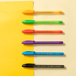 Набор шариковых ручек DELI "Q69" 6 штук, 6 цветов, 0,7 мм, европодвес