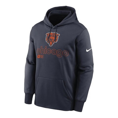 Толстовка Nike Therma NFL Chicago Bears Navy Blue Sweatshirt