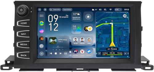 Магнитола для Toyota Highlander 3 XU50 2013-2020 (рамка с крутилкой) - Teyes CC4-PRO монитор 9.5" 2K QLED на Android 13, Быстрейшая, Snapdragon 778G, ИИ, CarPlay, DSP, 4G SIM-слот
