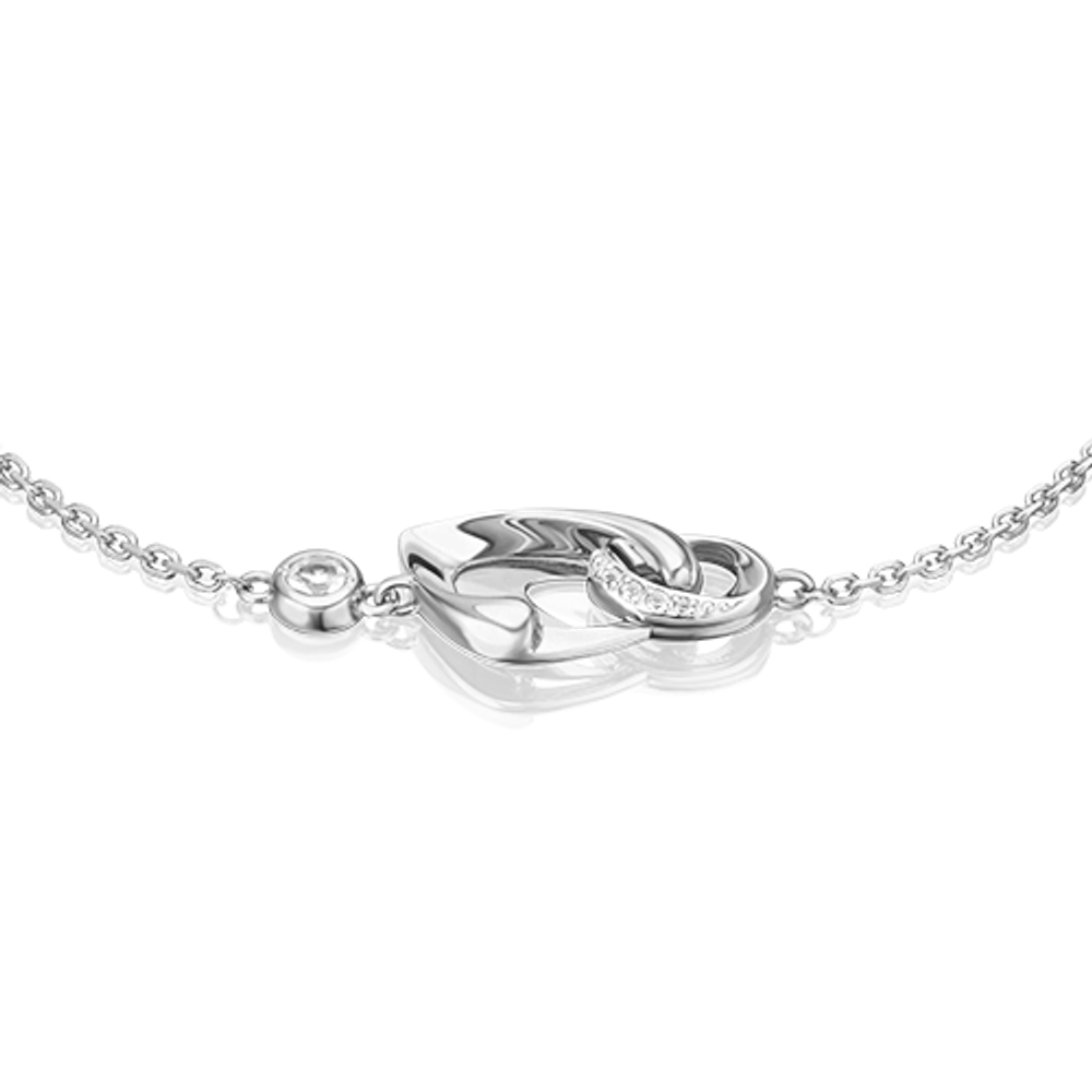 Браслет «Настроение» из белого золота с натуральными топазами white