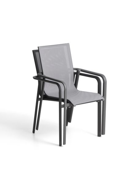Уличный стул Canea из графитового алюминия