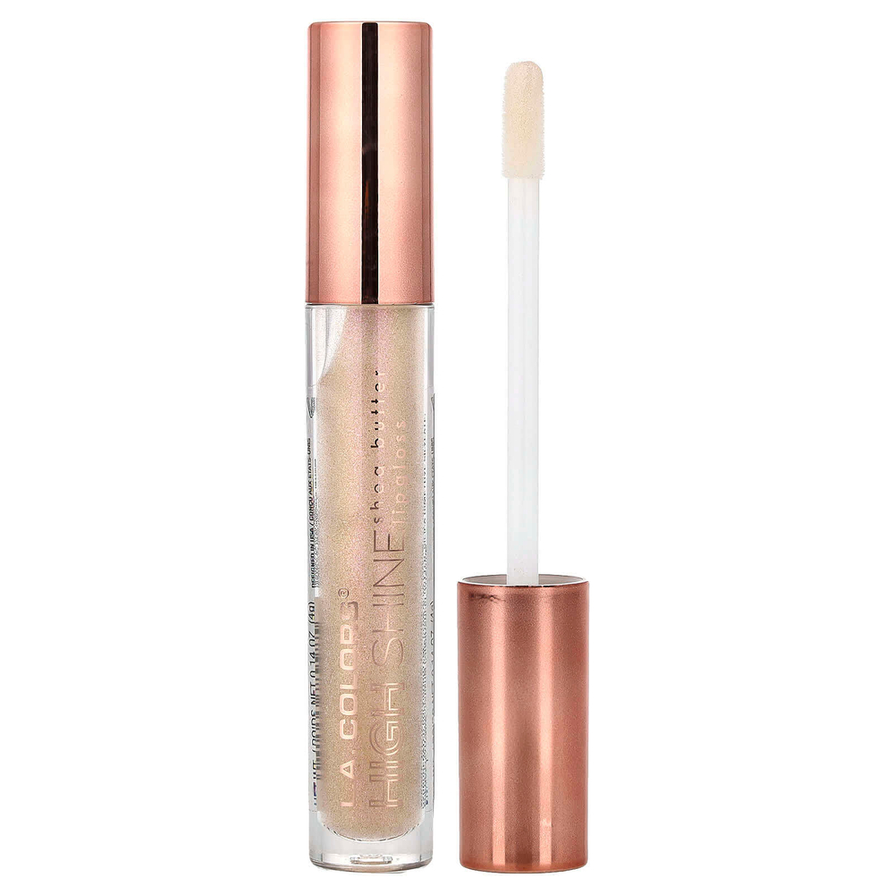 L.A. Colors, High Shine, блеск для губ с маслом ши, CLG998 Sugar Lips, 4 г (0,14 унции)