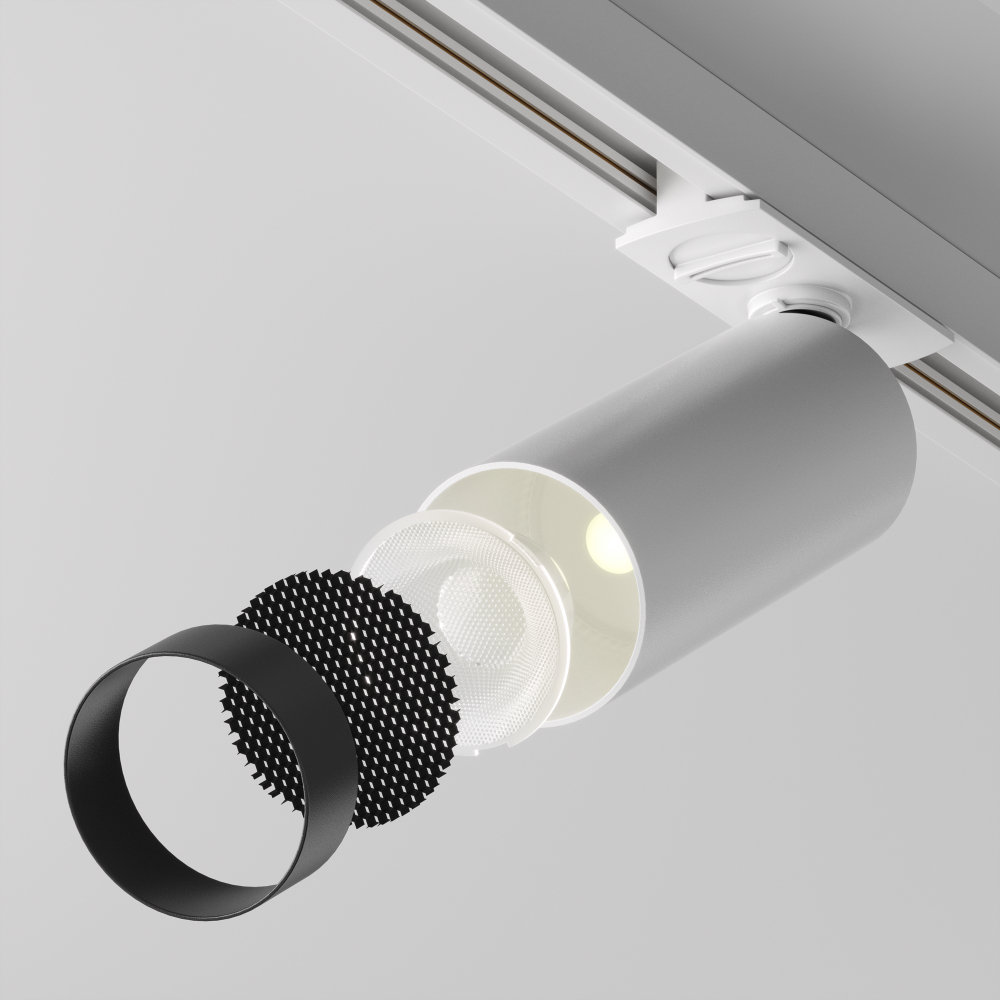 Трековый однофазный светодиодный светильник диммируемый Maytoni Unity Focus LED TR021-1-12W3K-W-D-W