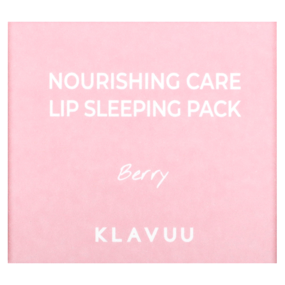 KLAVUU, Nourishing Care, ночная маска для губ, ягодная, 20 г (0,70 унции)