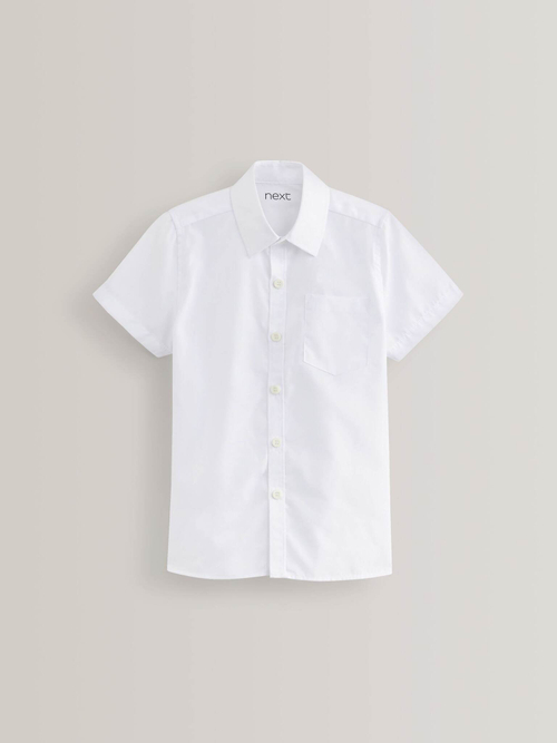 Рубашка с коротким рукавом школьная для мальчика Next M13-610, 2 шт., Белый