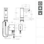 Сенсорный кран для раковины SOLTRONIC 8102