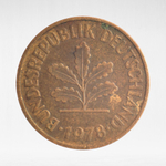 Germany, 5 Pfennigs, 1978, (Karlsruhe Mint - "G"), VF