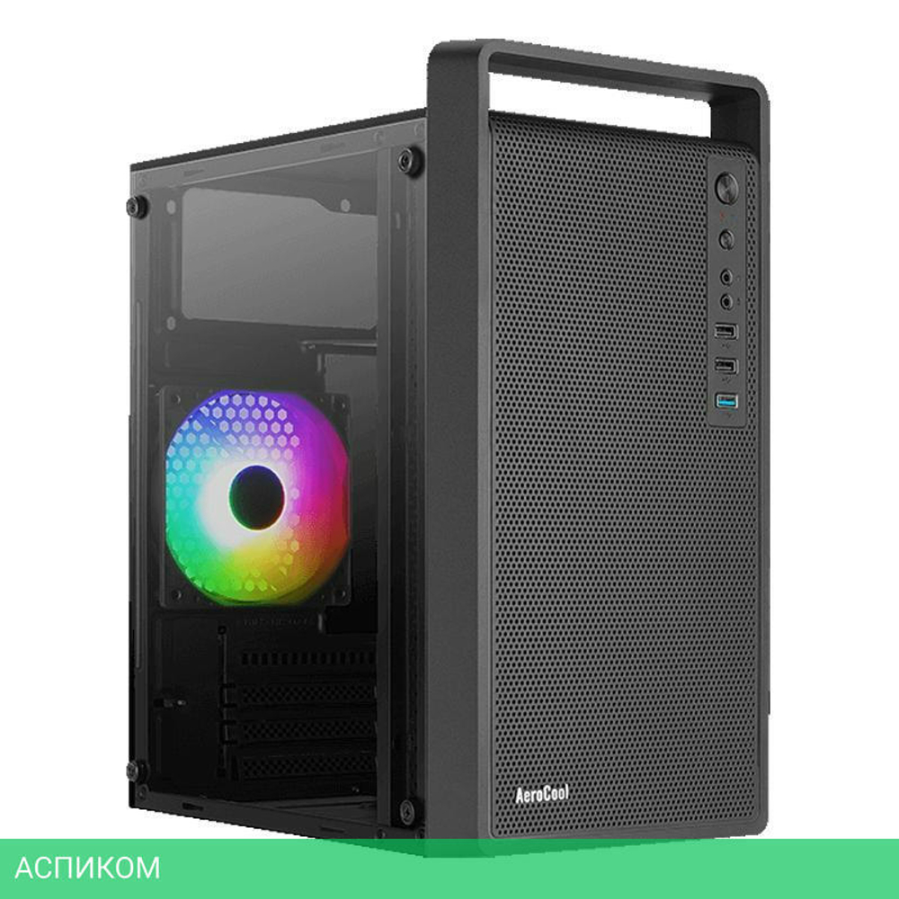 Корпус AeroCool CS-109-G-BK-v1 без БП Black (ACCS-PC17013.11)