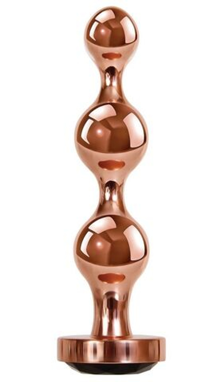 Золотистый анальный стимулятор-елочка Gold Digger Large - 13,5 см.