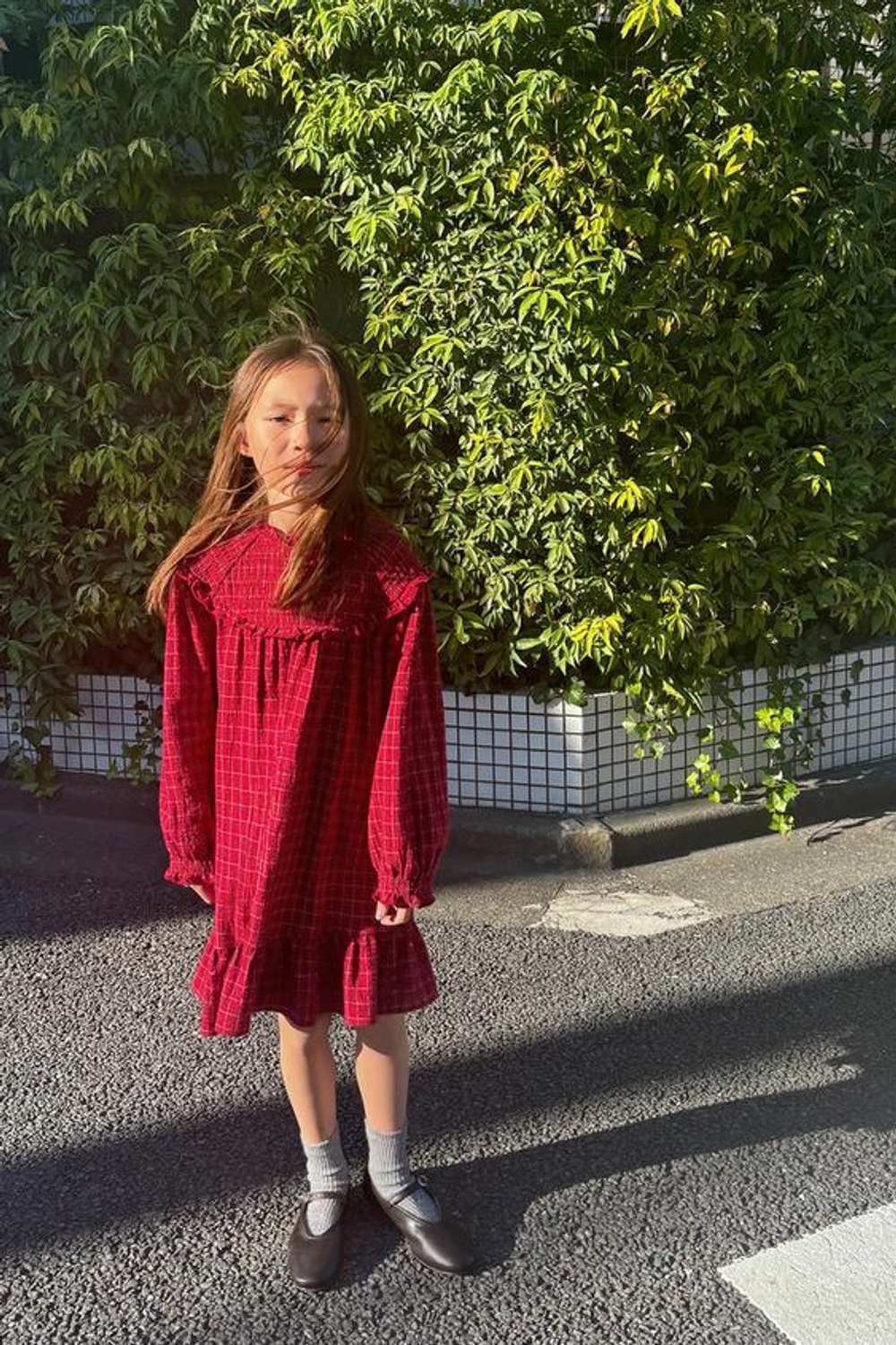 ZARA ПЛАТЬЕ В КЛЕТКУ, КРАСНЫЙ