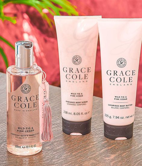 Дикий инжир и розовый кедр скраб для тела, Grace Cole