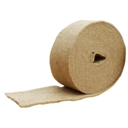 Джут межвенцовый утеплитель пакля ленточная шир. 10 см, толщ. 5-6 мм., длина 20 м. для сруба, деревянных домов