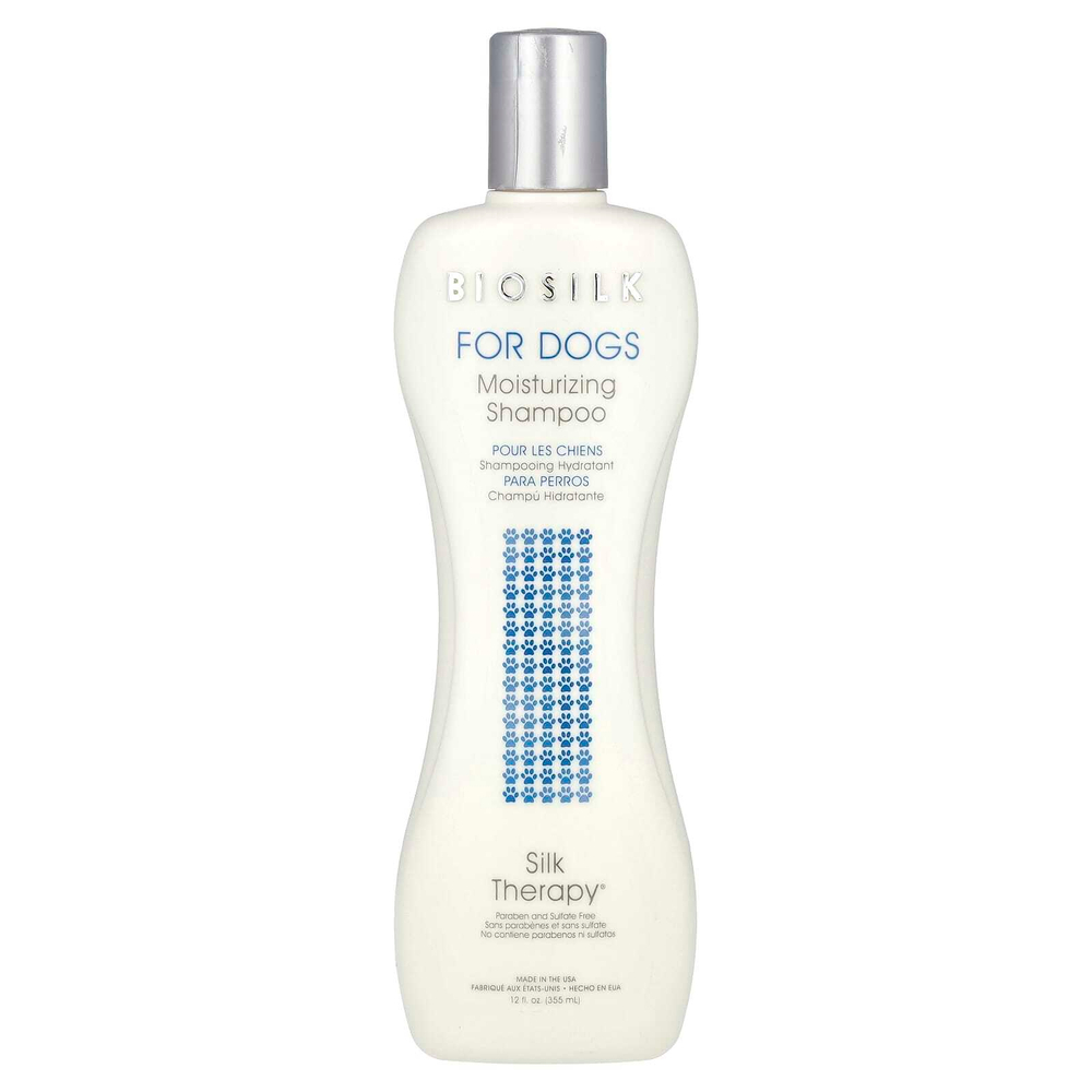 Biosilk, Silk Therapy, увлажняющий шампунь для собак, 12 жидк. унц. (355 мл)