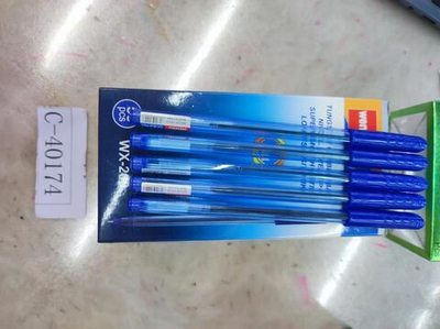 Ручка масляная 0,7мм, синяя, тонированный корпус, С-40174