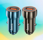 Автомобильное З/У Z46 Blue shield single port QC3.0 car charger metal gray