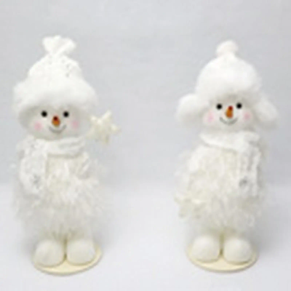 Фигурка «Зимний снеговик» 25 см, Белый (микс дизайнов)