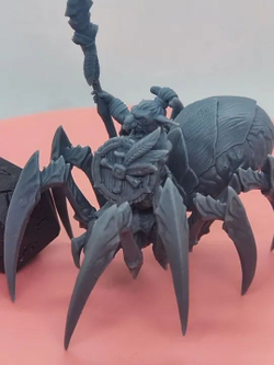 гоблин-всадник еа джунглевомом паукее №3 ДнД DnD миниатюры из набора "Гоблины Чёрной Орды"
