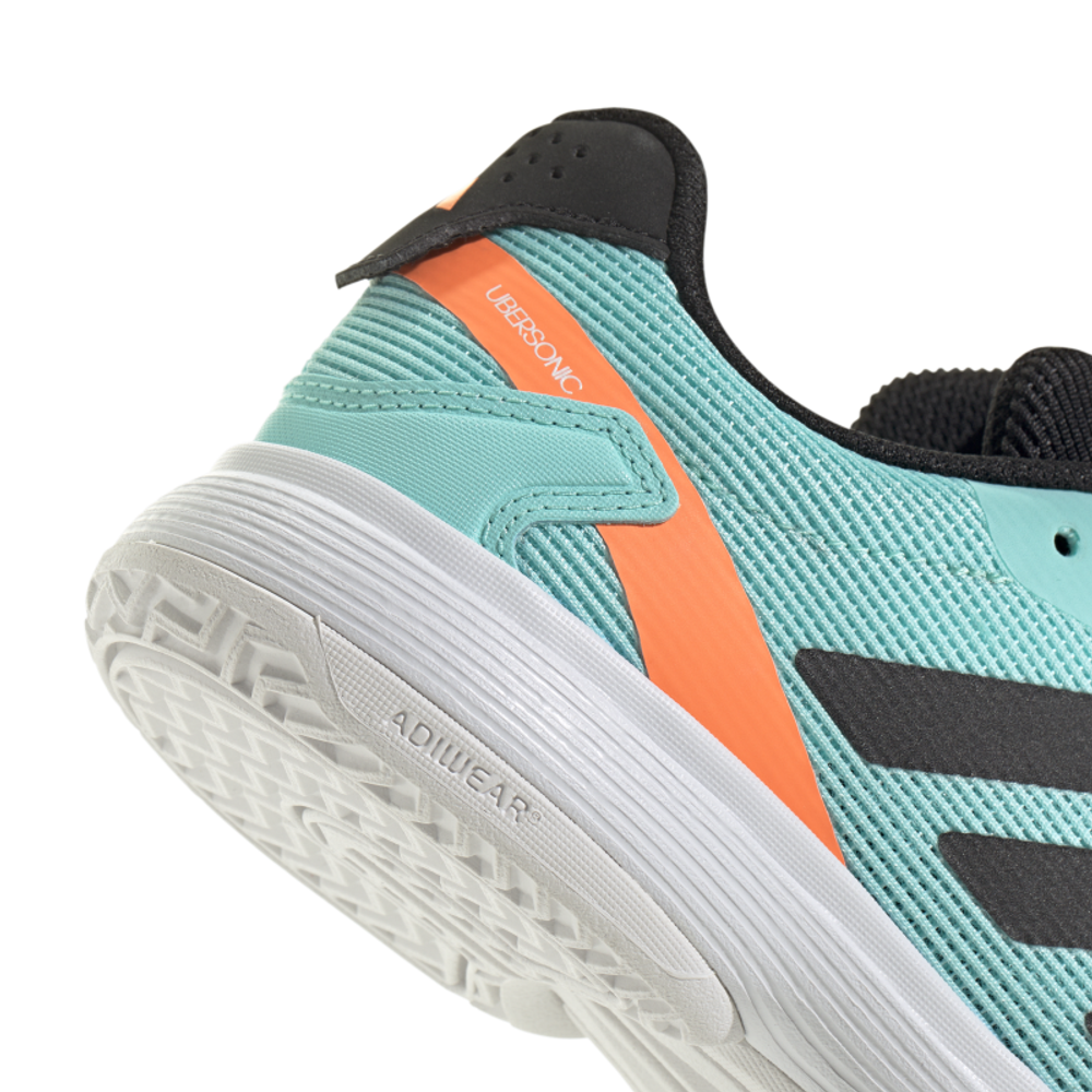 Детские Кроссовки теннисные  Adidas Ubersonic K - flash aqua/core black/lucid orange