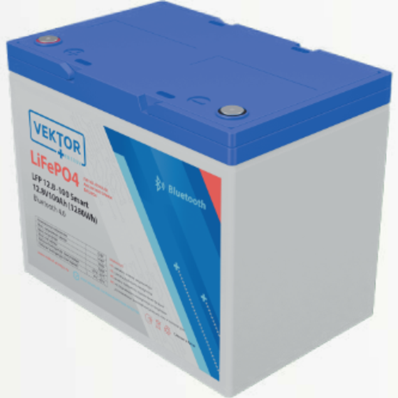 Аккумулятор VEKTOR BATTERY LFP 12,8-100 Smart BMS 100A (Bluetooth 4.0)