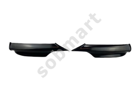 Юбка переднего бампера глянцево - черный V.3 для BMW 3 E90 2005-2008 M-Tech