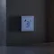 Накладка для розетки с заземлением и защитными шторками, с USB A+C, S70 (деним) vls001015