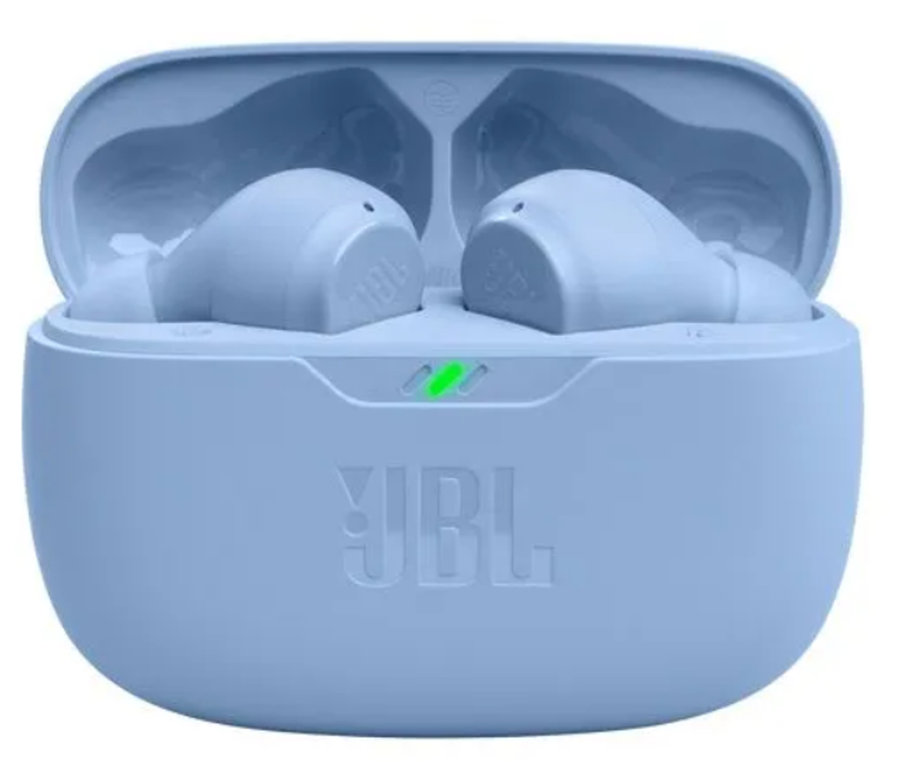 Беспроводные наушники JBL Wave Beam, USB Type-C, голубой