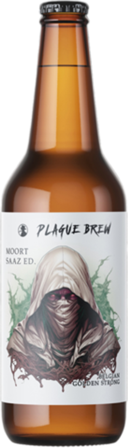 Пиво Плейг Моорт Сааз Драй Хоп / Plague Moort Saaz Dry Hop 0.33 - стекло