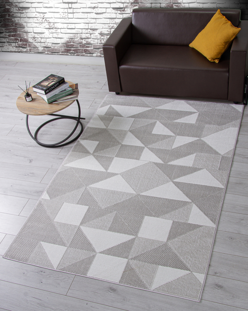 Ковер F603 - GRAY - Прямоугольник - коллекция OSTIN размер 200*300 см