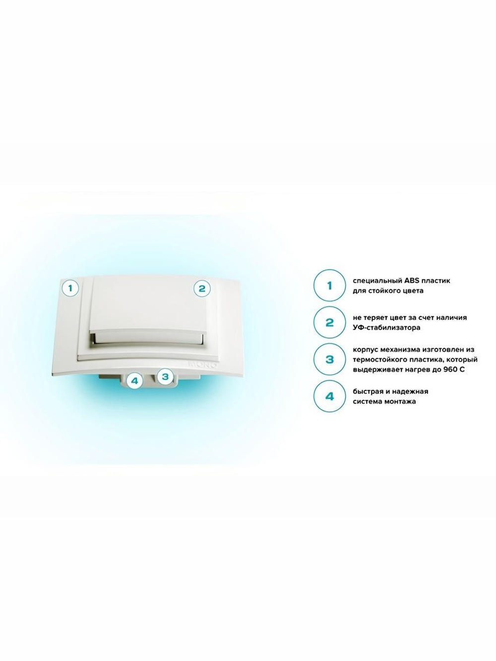 Выключатель 1-кл Mono Electric Despina / Larissa