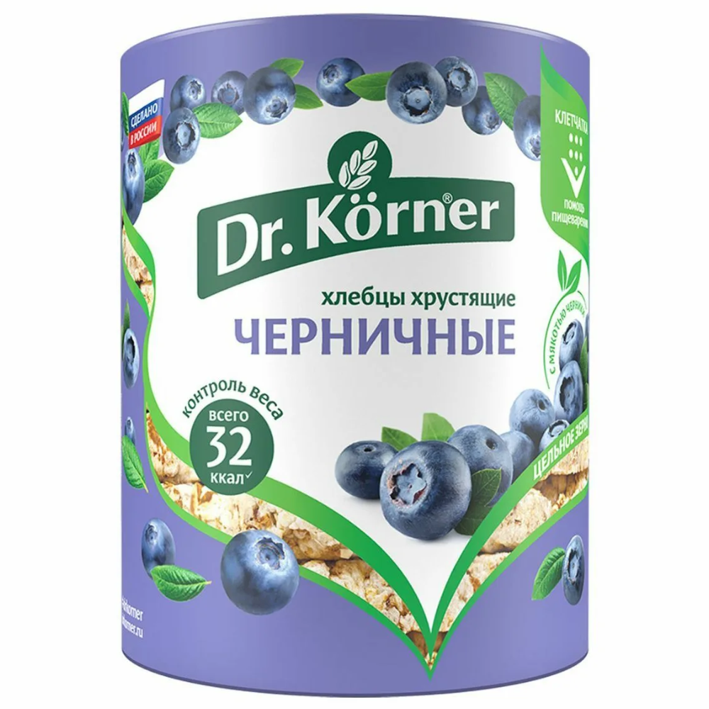 Хлебцы Dr/Korner Черничные 100 гр