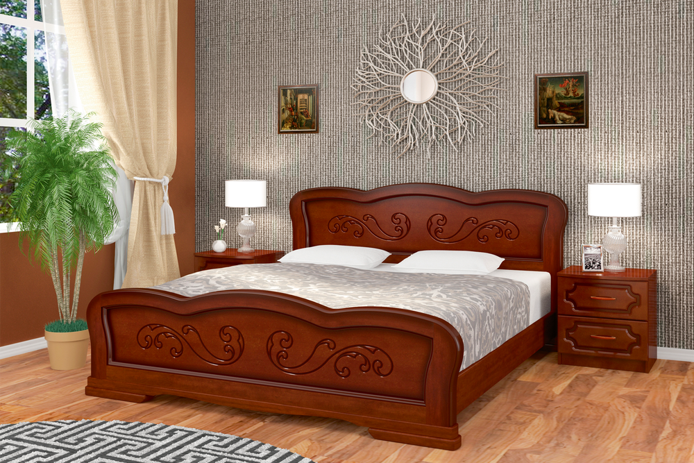 Кровать Карина 8 (массив сосны)