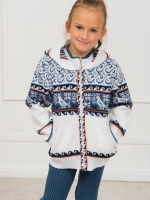 Кофта вязаная с капюшоном