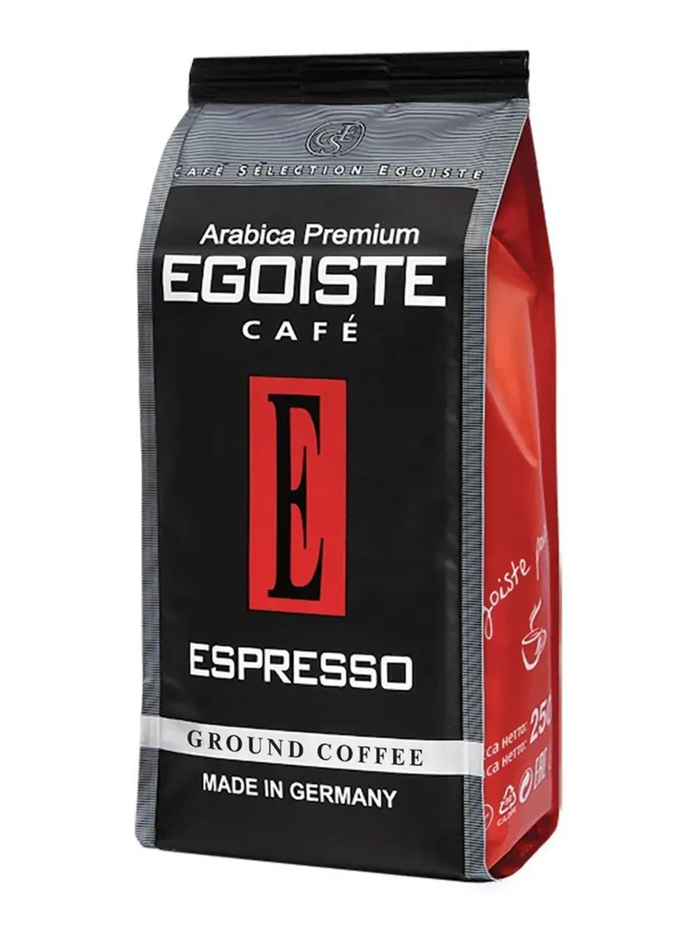 Кофе Egoiste Cafe Espresso натуральный молотый 250 г