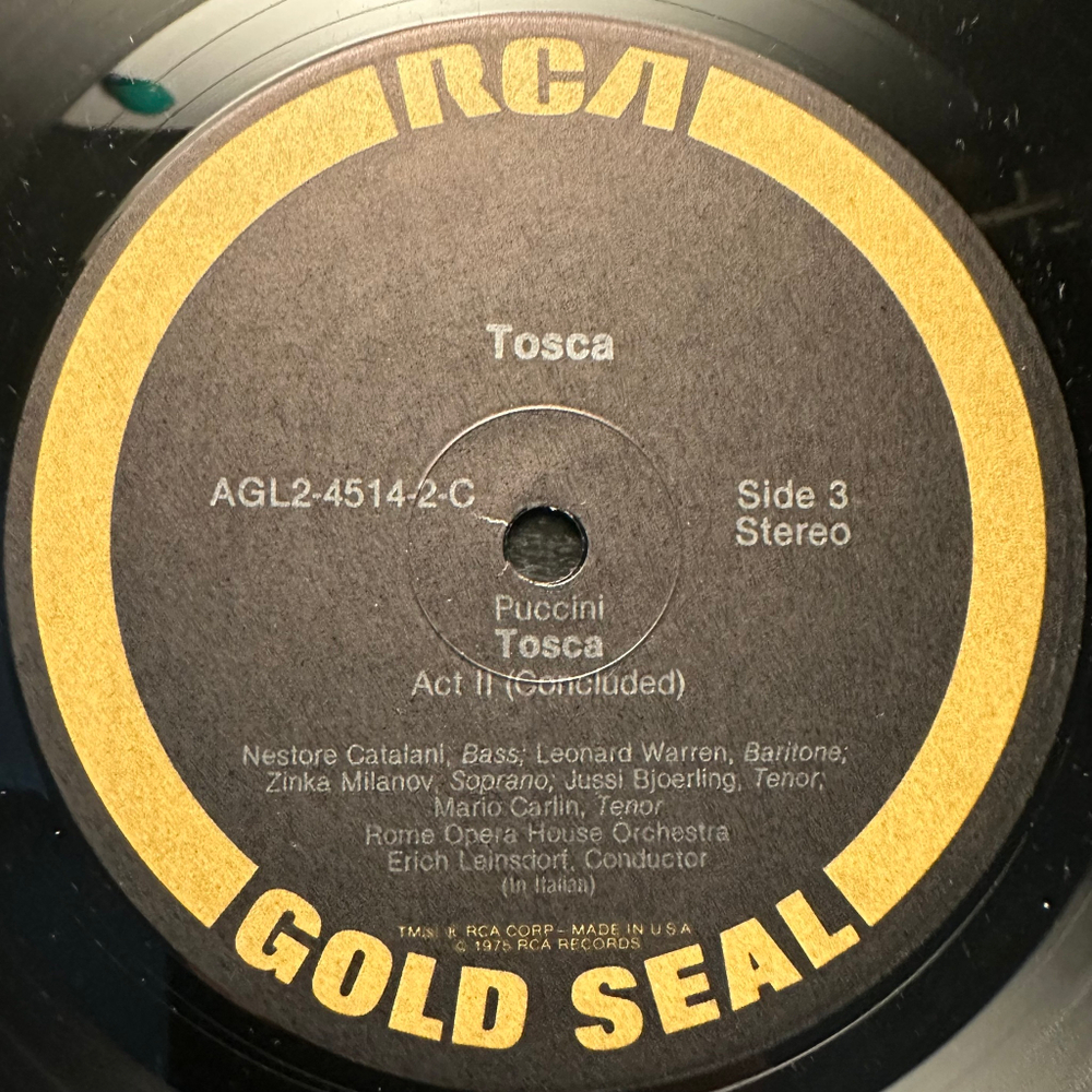 Пуччини - Тоска 2LP (США 1973г.)