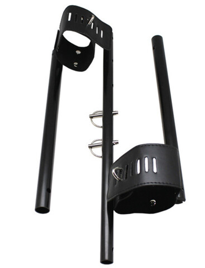 Регулируемая распорка на руки или лодыжки с замочками (Цвет: черный)