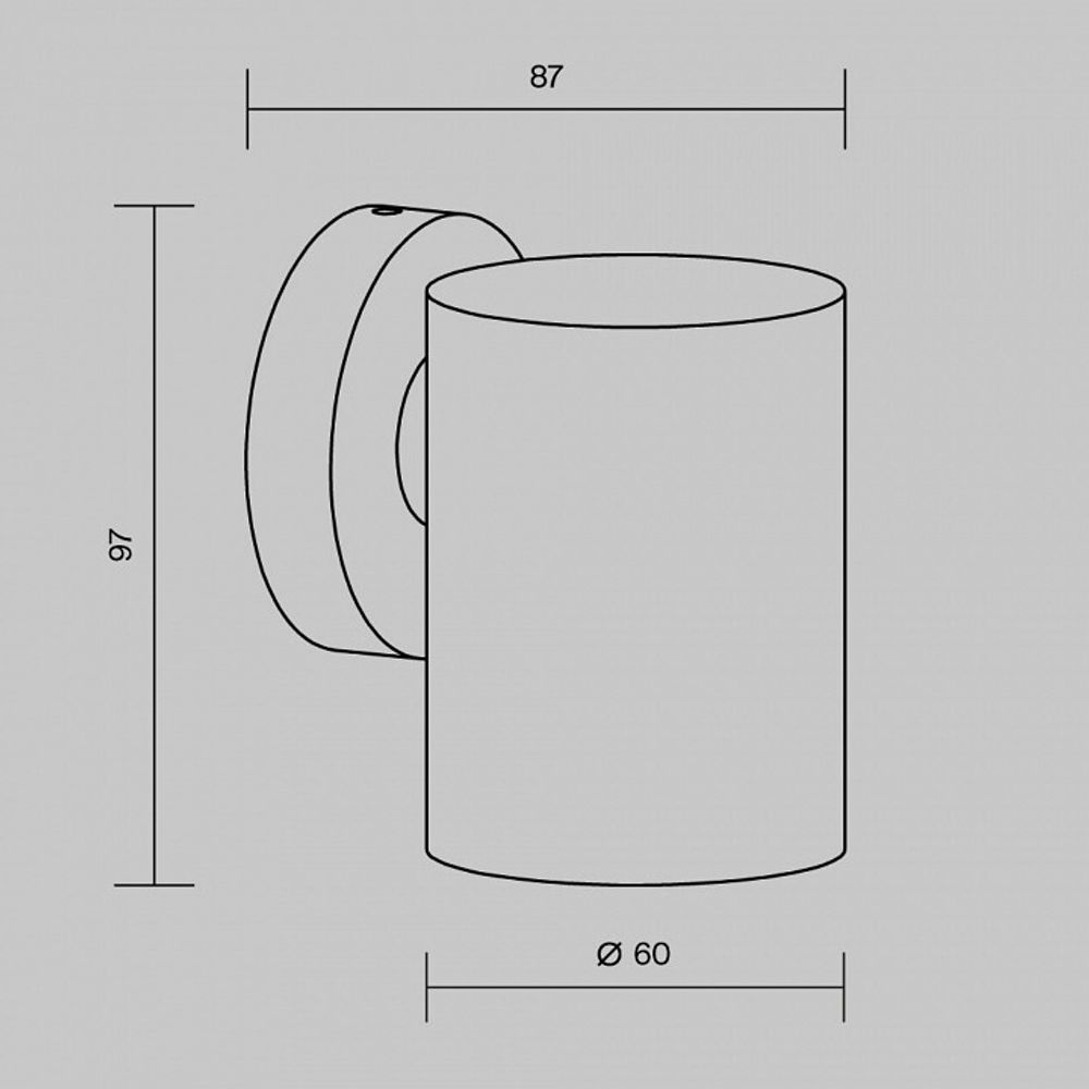 Светильник на штанге Maytoni Clyde O493WL-01B