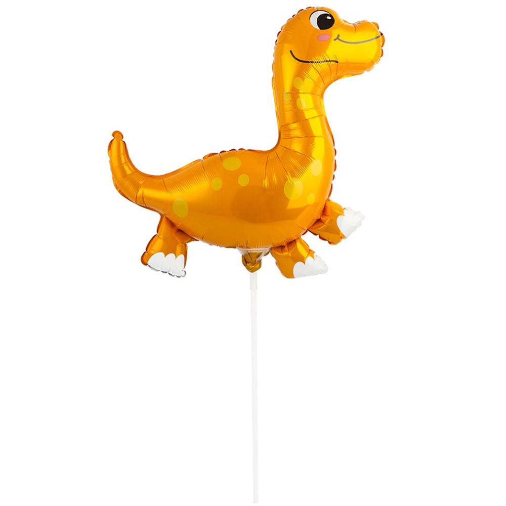 Шар Фольгированный Динозаврик Дипло (Оранжевый)