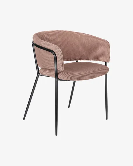 Стул Konnie розовый вельвет