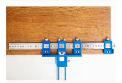 Кондуктор для разметки отверстий под мебельную фурнитуру/ Проектор отверстий/ Комплект с чехлом