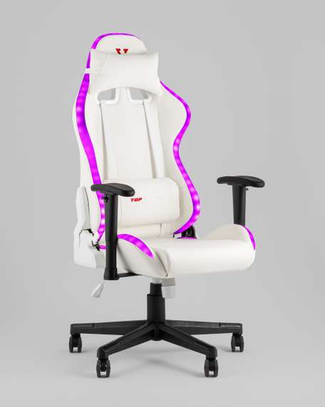 Кресло спортивное TopChairs GMM-080 белый на черной базе