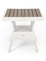Стол пластиковый Элластик-Пласт Ola Dom 76x76см квадратный (белый)